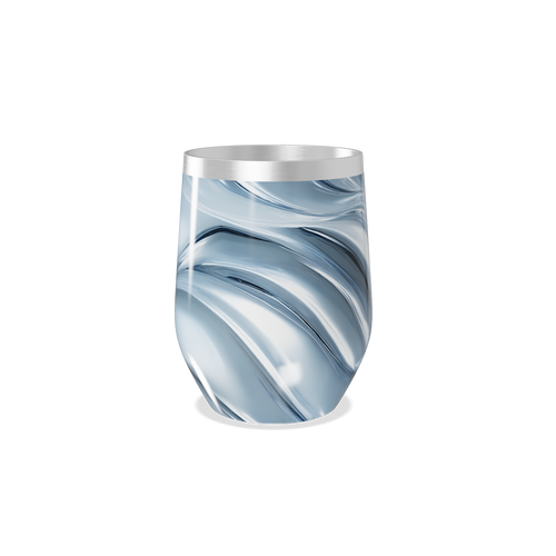 Copo Térmico Slim - Azul com Ondas