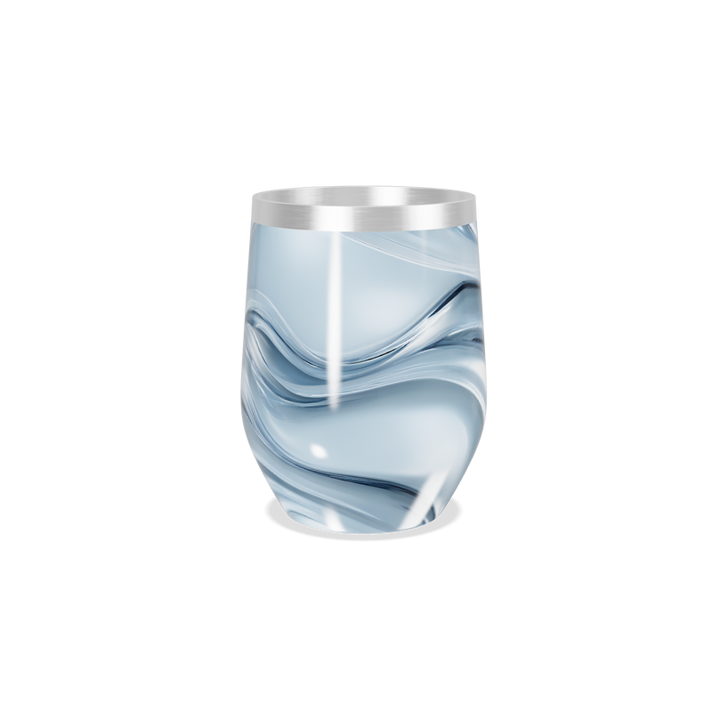 Copo Térmico Slim - Azul com Ondas