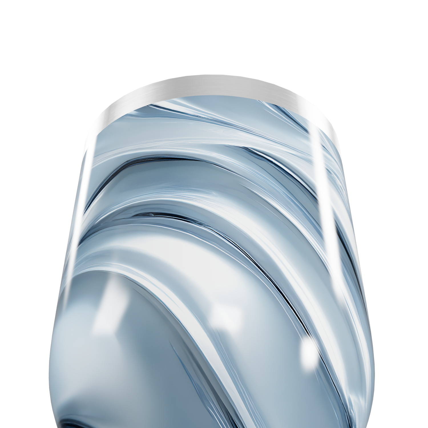 Copo Térmico Slim - Azul com Ondas