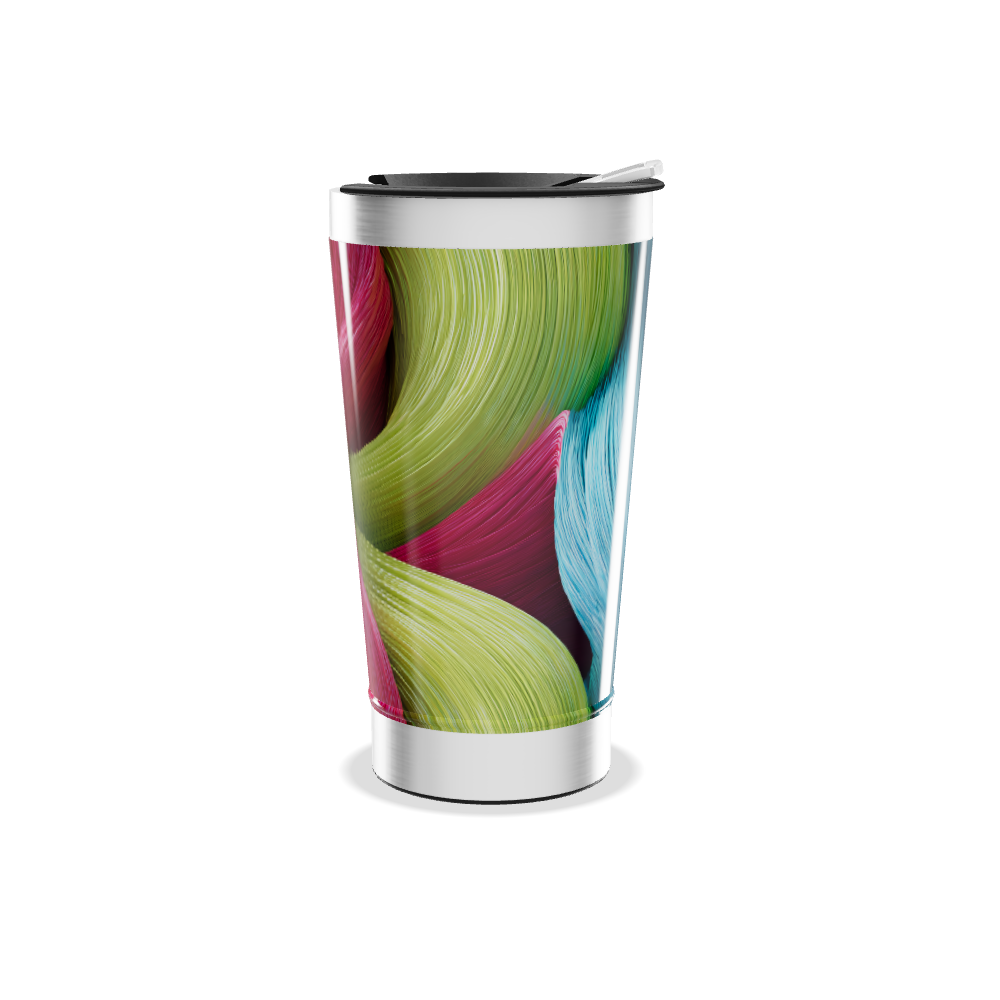 Copo Térmico - Estampa Colorida Abstrata