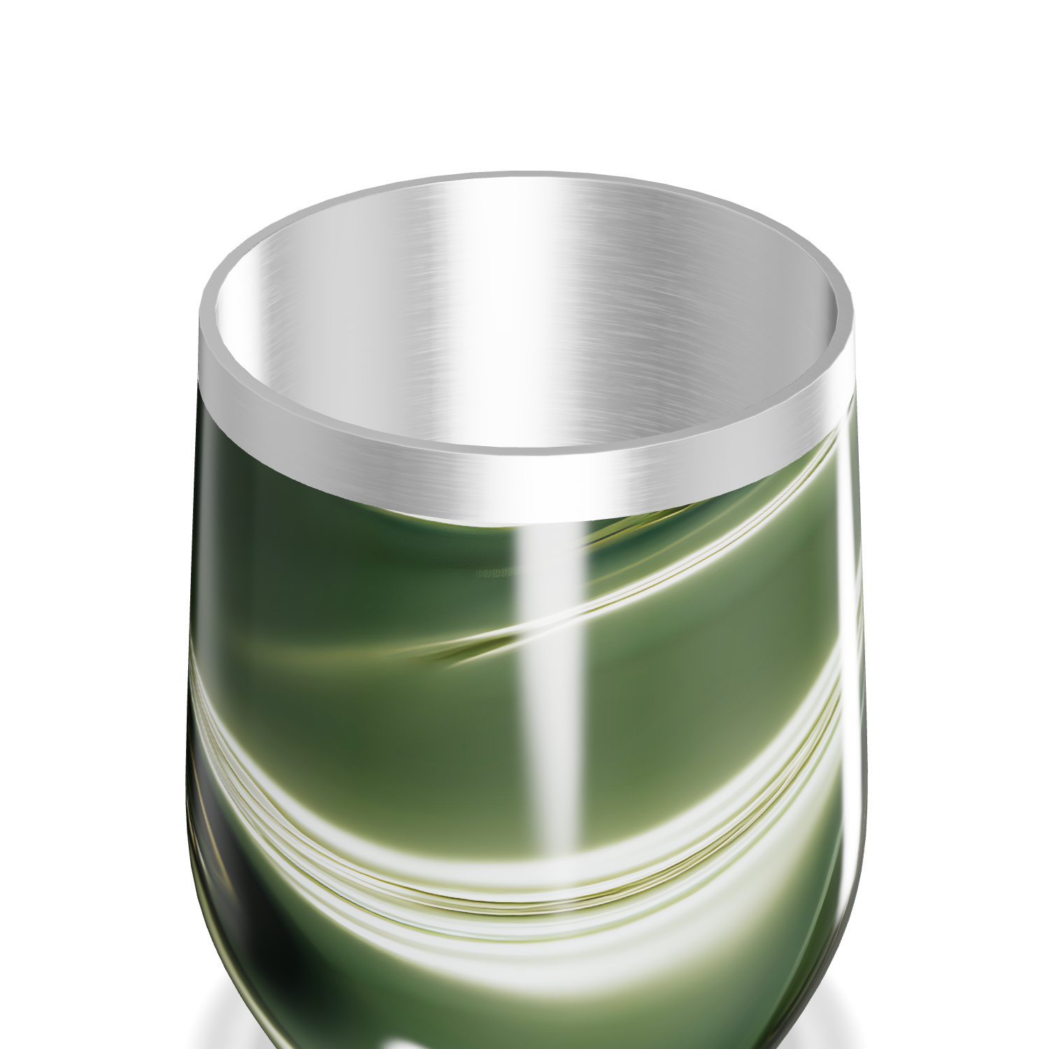 Copo Térmico Slim - Verde Marmorizado Inox