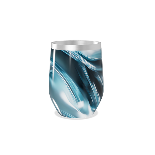 Copo Térmico Slim - Azul Mármore Inox