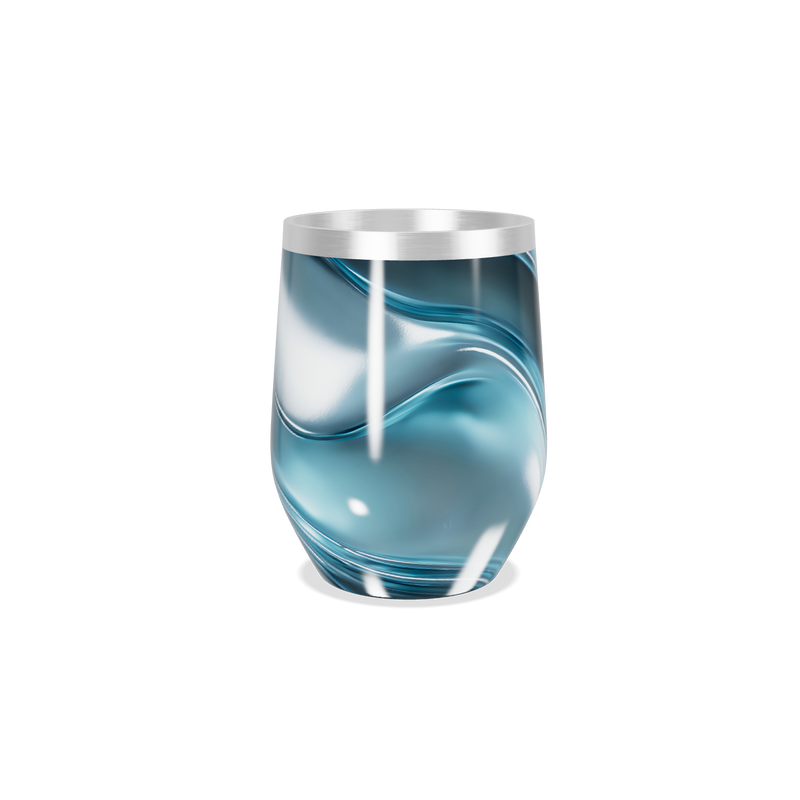 Copo Térmico Slim - Azul Mármore Inox