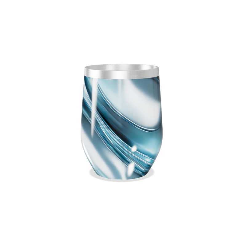 Copo Térmico Slim - Azul Mármore Inox