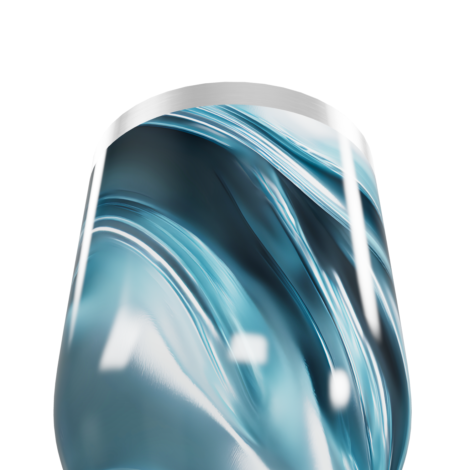 Copo Térmico Slim - Azul Mármore Inox