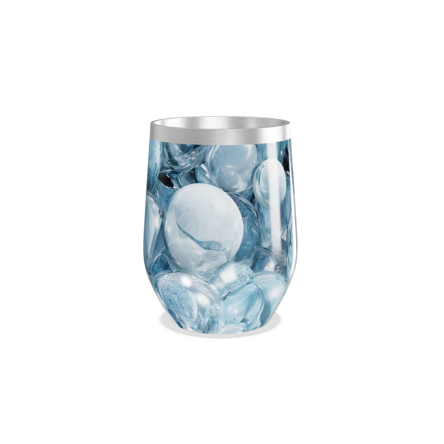 Copo Térmico Slim - Azul Marmorizado