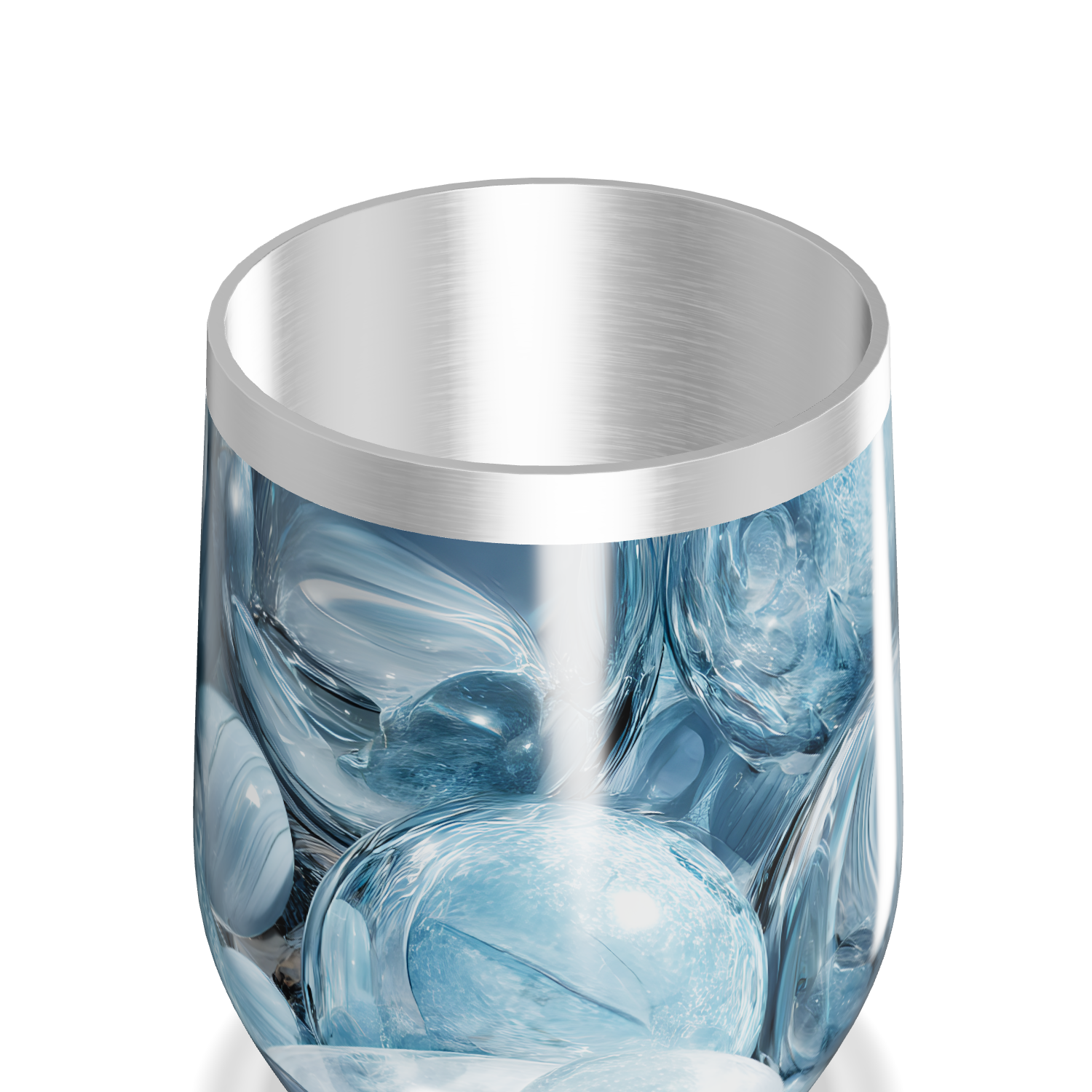 Copo Térmico Slim - Azul Marmorizado