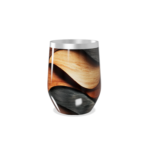 Copo Térmico Slim - Efeito Madeira Colorida