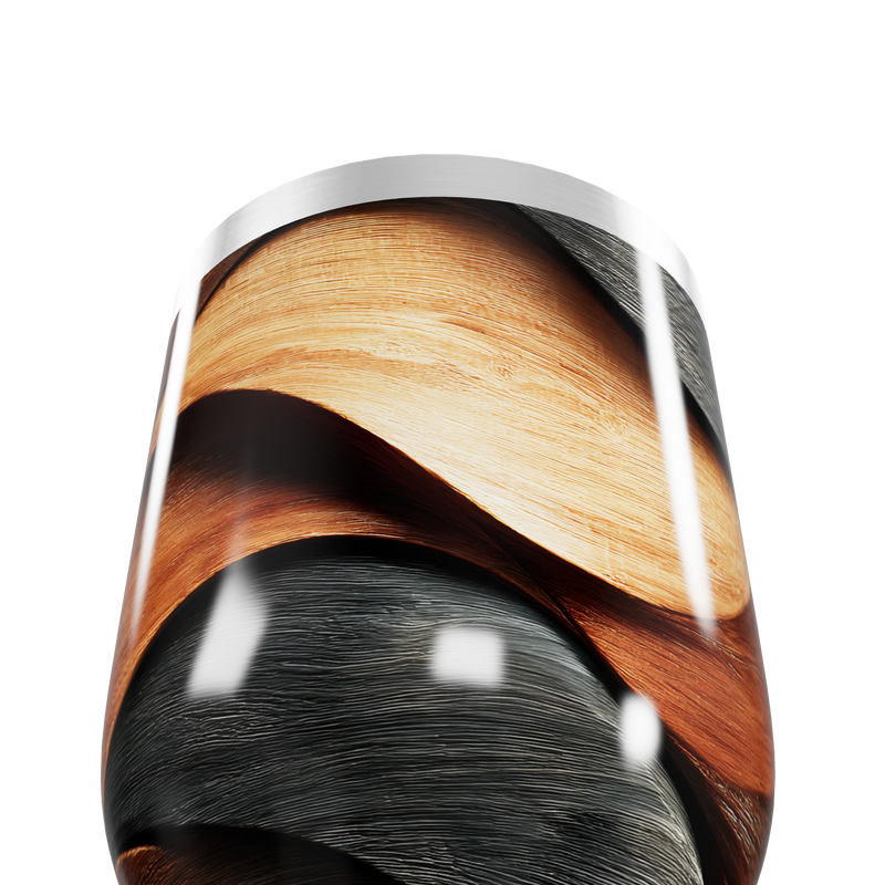 Copo Térmico Slim - Efeito Madeira Colorida