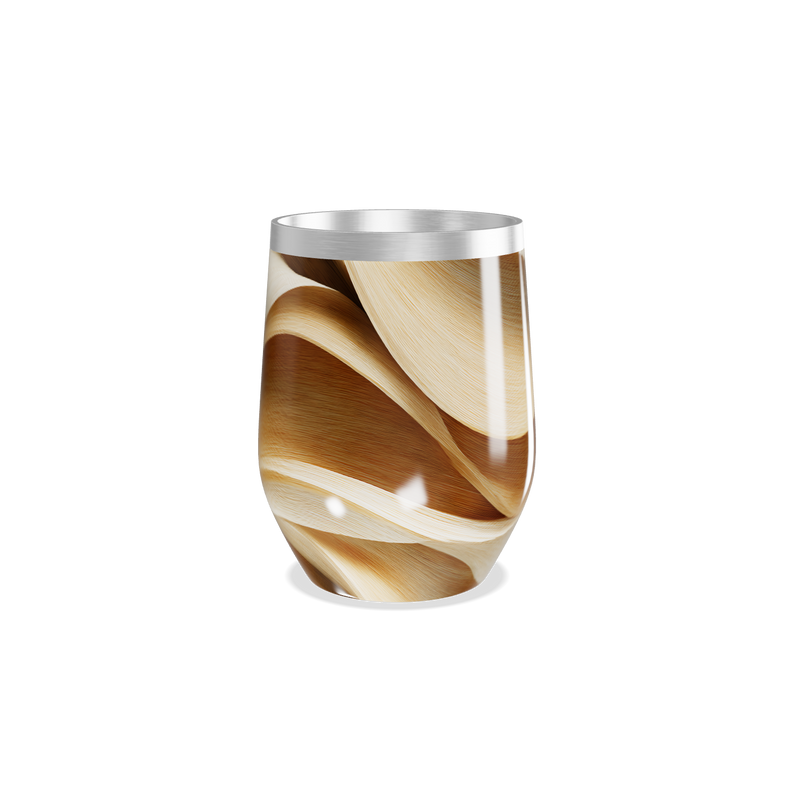 Copo Térmico Slim - Estampa Abstrata Bege