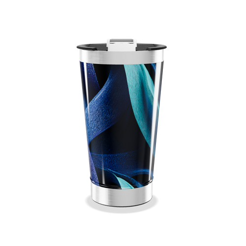 Copo Térmico - Azul Preto Abstrato