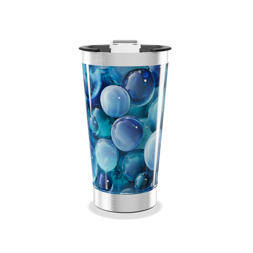 Copo Térmico - Azul com Bolhas