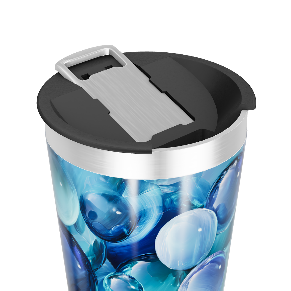 Copo Térmico - Azul com Bolhas