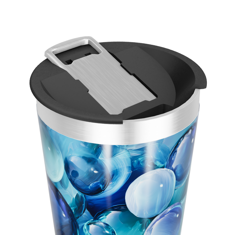 Copo Térmico - Azul com Bolhas