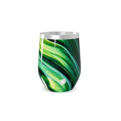 Copo Térmico Slim - Verde Marmorizado Aço Inox