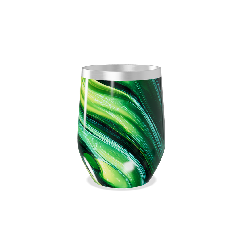 Copo Térmico Slim - Verde Marmorizado Aço Inox