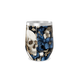 Copo Térmico Slim Caveira Floral aço inox azul