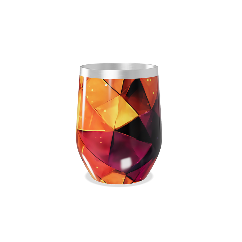 Copo Térmico Slim - Estampa Geométrica Colorida