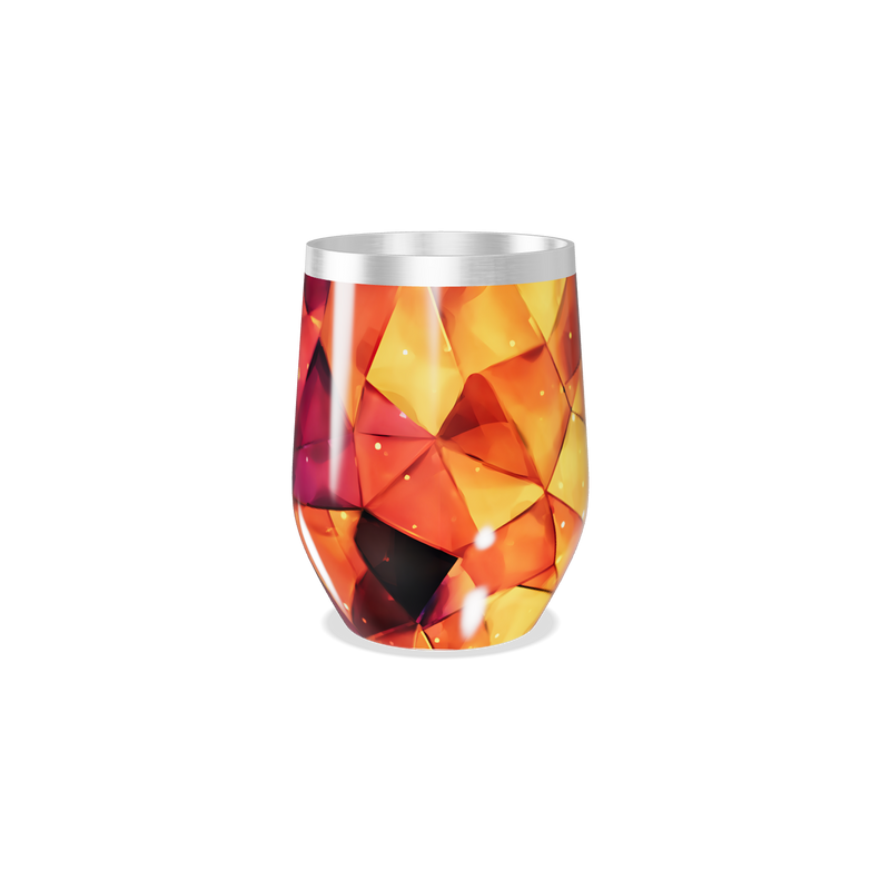 Copo Térmico Slim - Estampa Geométrica Colorida