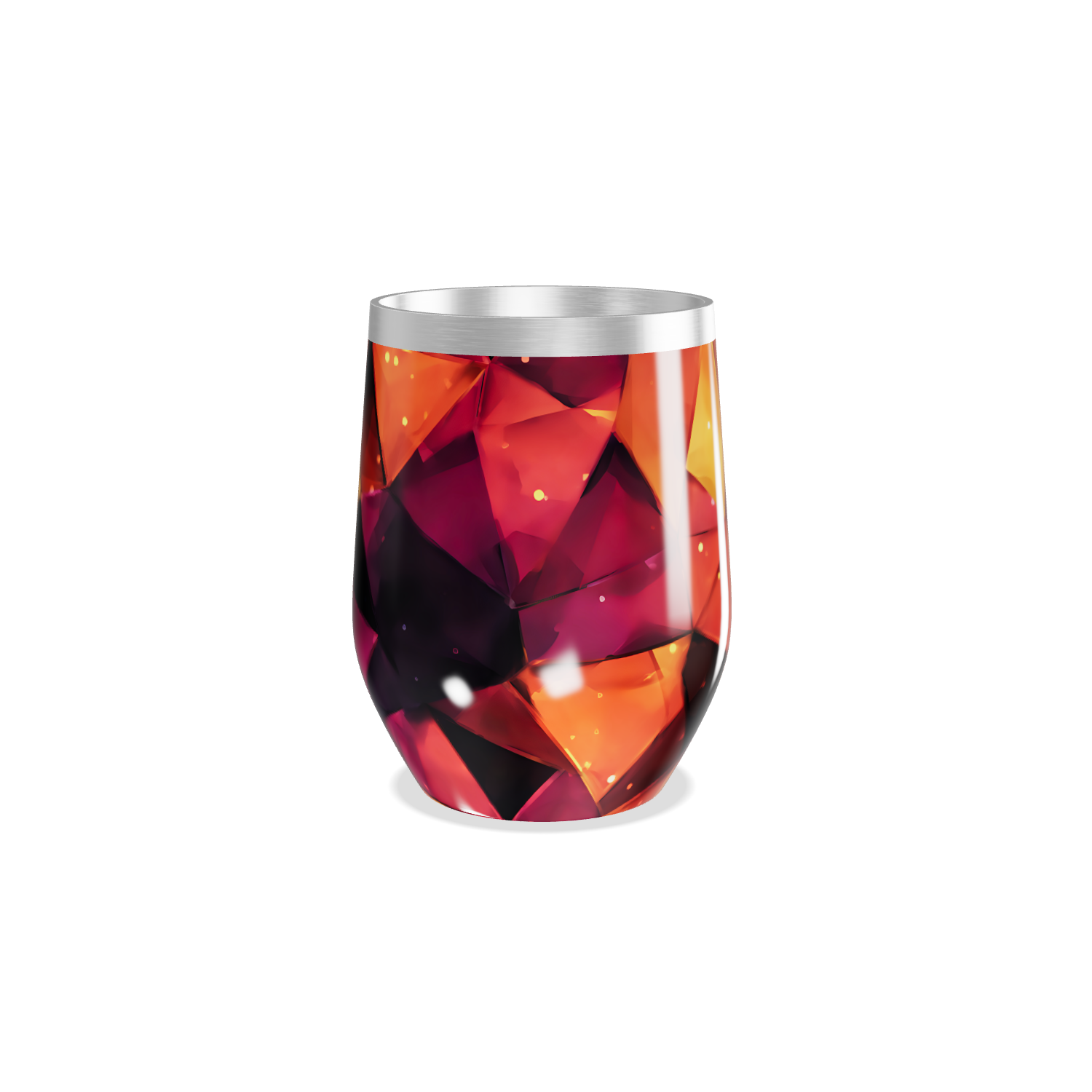 Copo Térmico Slim - Estampa Geométrica Colorida