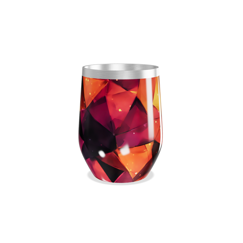 Copo Térmico Slim - Estampa Geométrica Colorida