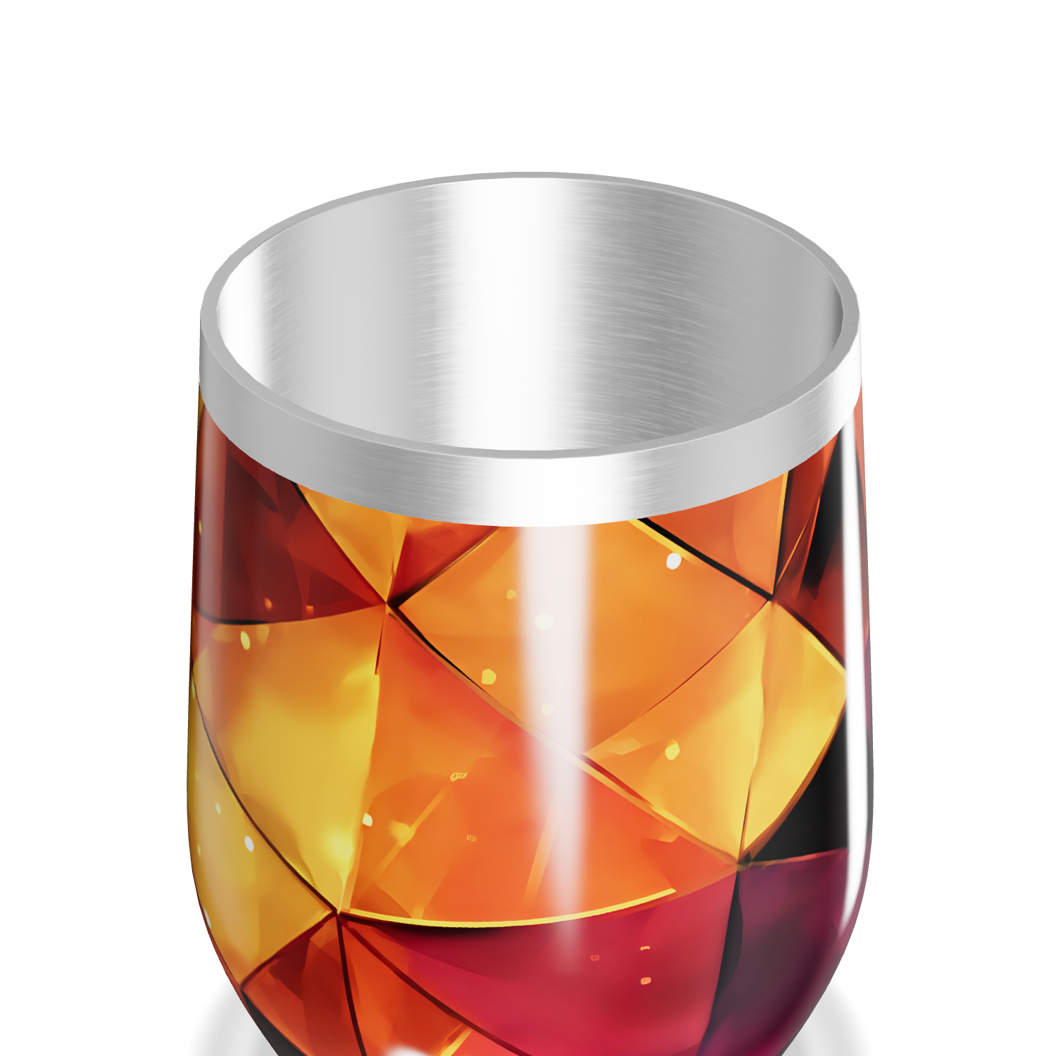 Copo Térmico Slim - Estampa Geométrica Colorida