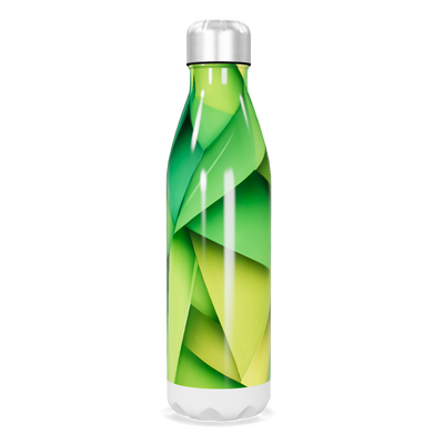 Garrafa Inox Verde - Estampa Geométrica