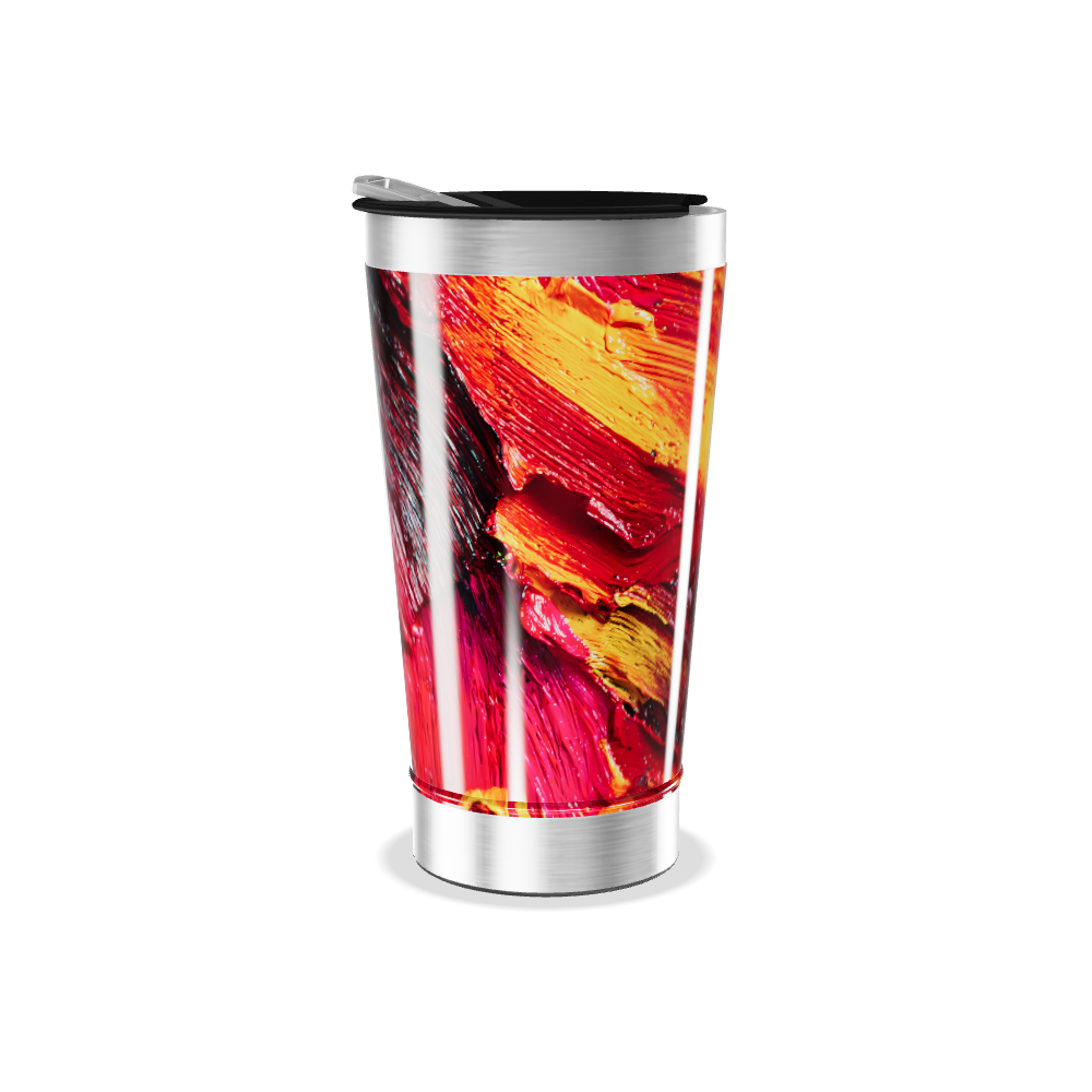 Copo Térmico - Estampa Abstrata Colorida
