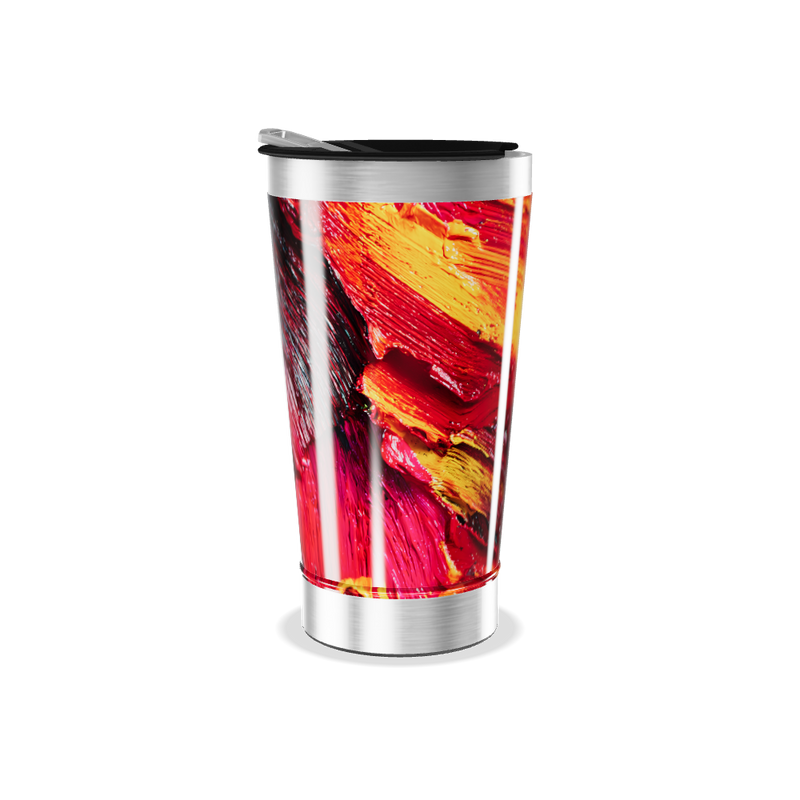 Copo Térmico - Estampa Abstrata Colorida