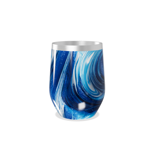 Copo Térmico Slim - Azul Marmorizado Inox