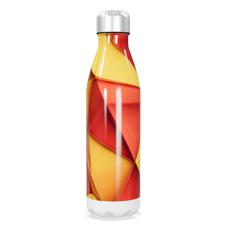 Garrafa Inox - Estampa Abstrata Colorida