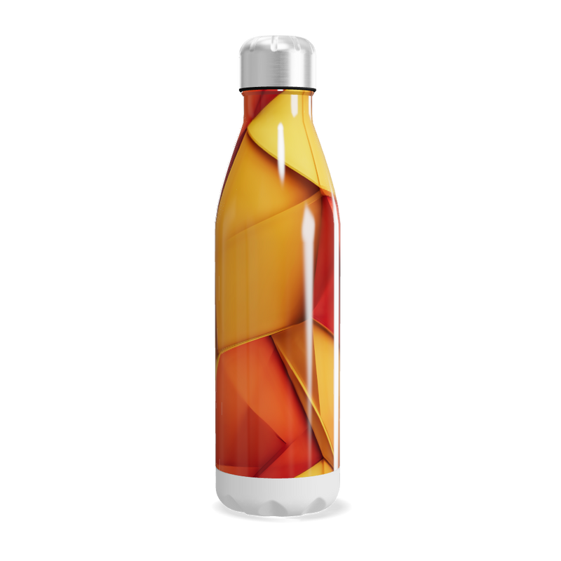 Garrafa Inox - Estampa Abstrata Colorida