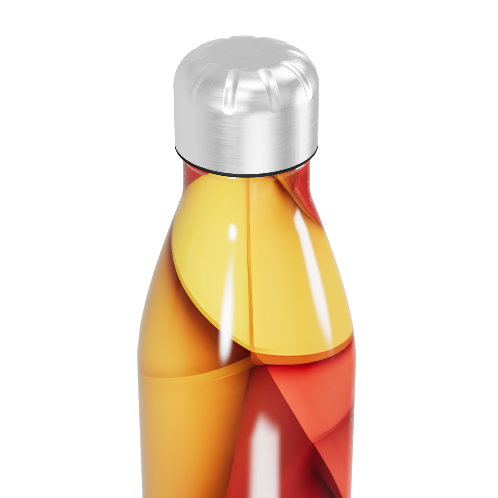 Garrafa Inox - Estampa Abstrata Colorida