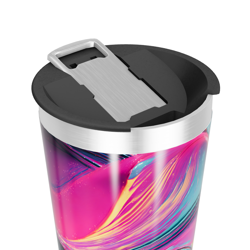 Copo Térmico - Estampa Colorida Abstrata