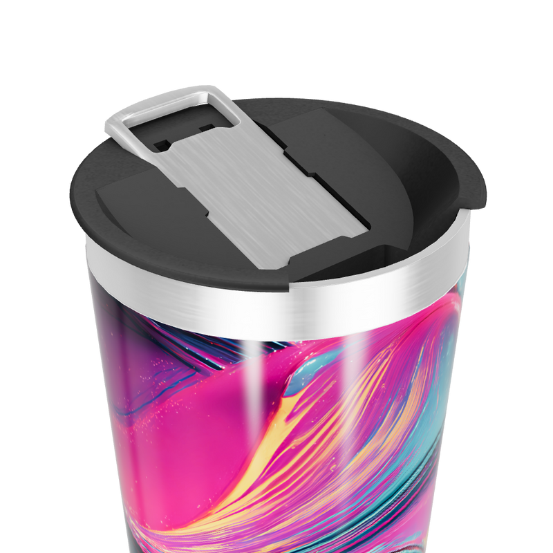 Copo Térmico - Estampa Colorida Abstrata