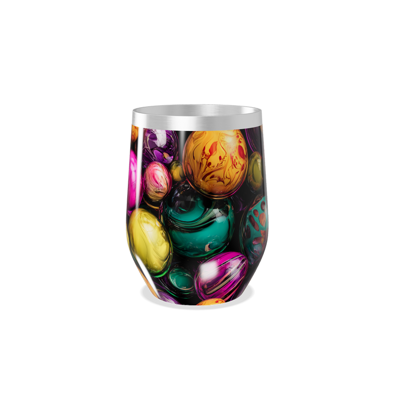 Copo Térmico Slim - Estampa Bolhas Coloridas