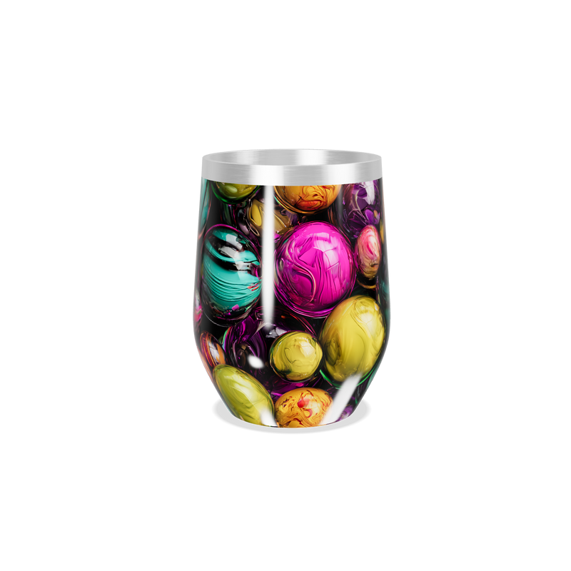 Copo Térmico Slim - Estampa Bolhas Coloridas