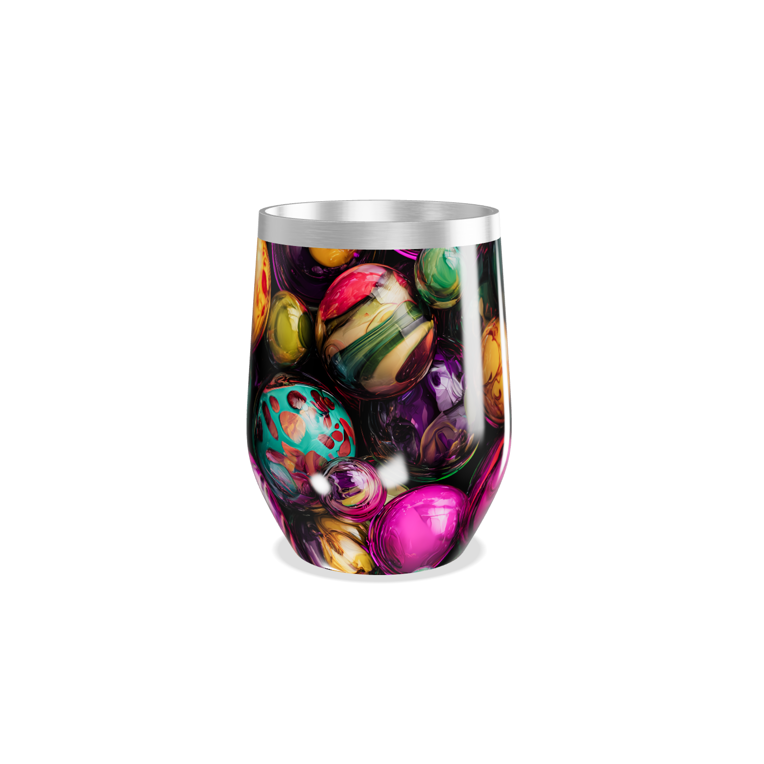 Copo Térmico Slim - Estampa Bolhas Coloridas