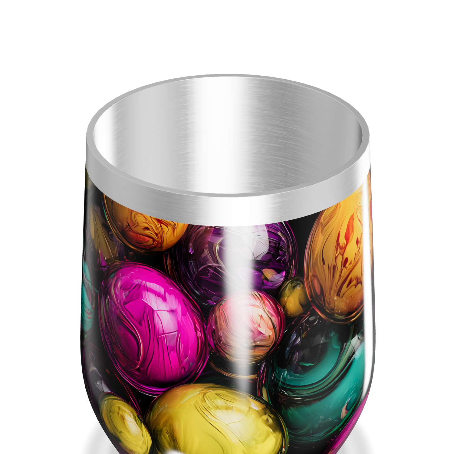 Copo Térmico Slim - Estampa Bolhas Coloridas