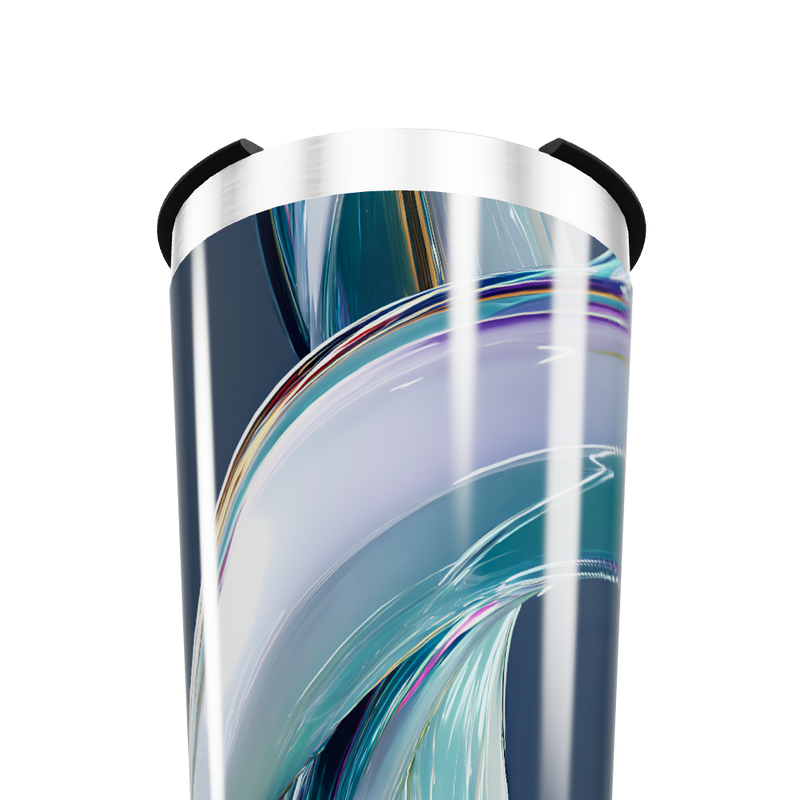 Copo Térmico - Estampa Azul Metalizado