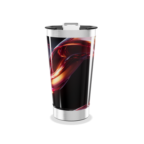 Copo Térmico - Estampa Abstrata Colorida