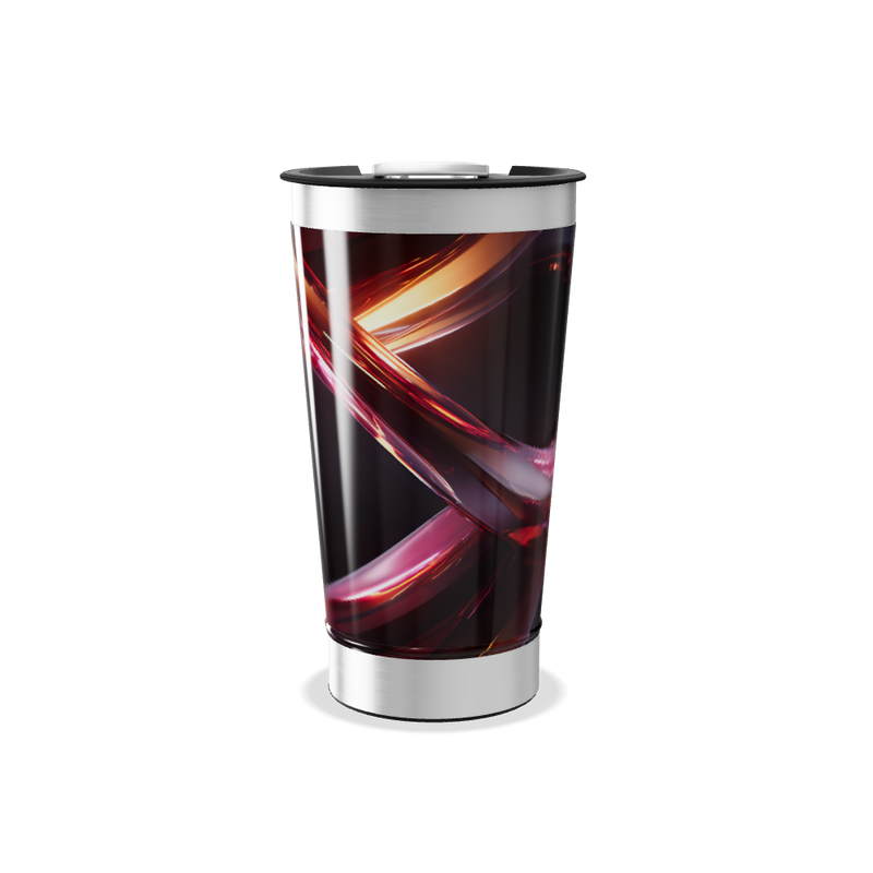 Copo Térmico - Estampa Abstrata Colorida