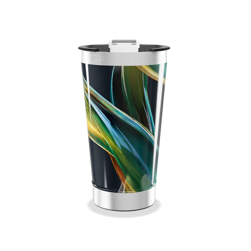 Copo Térmico - Estampa Colorida Abstrata