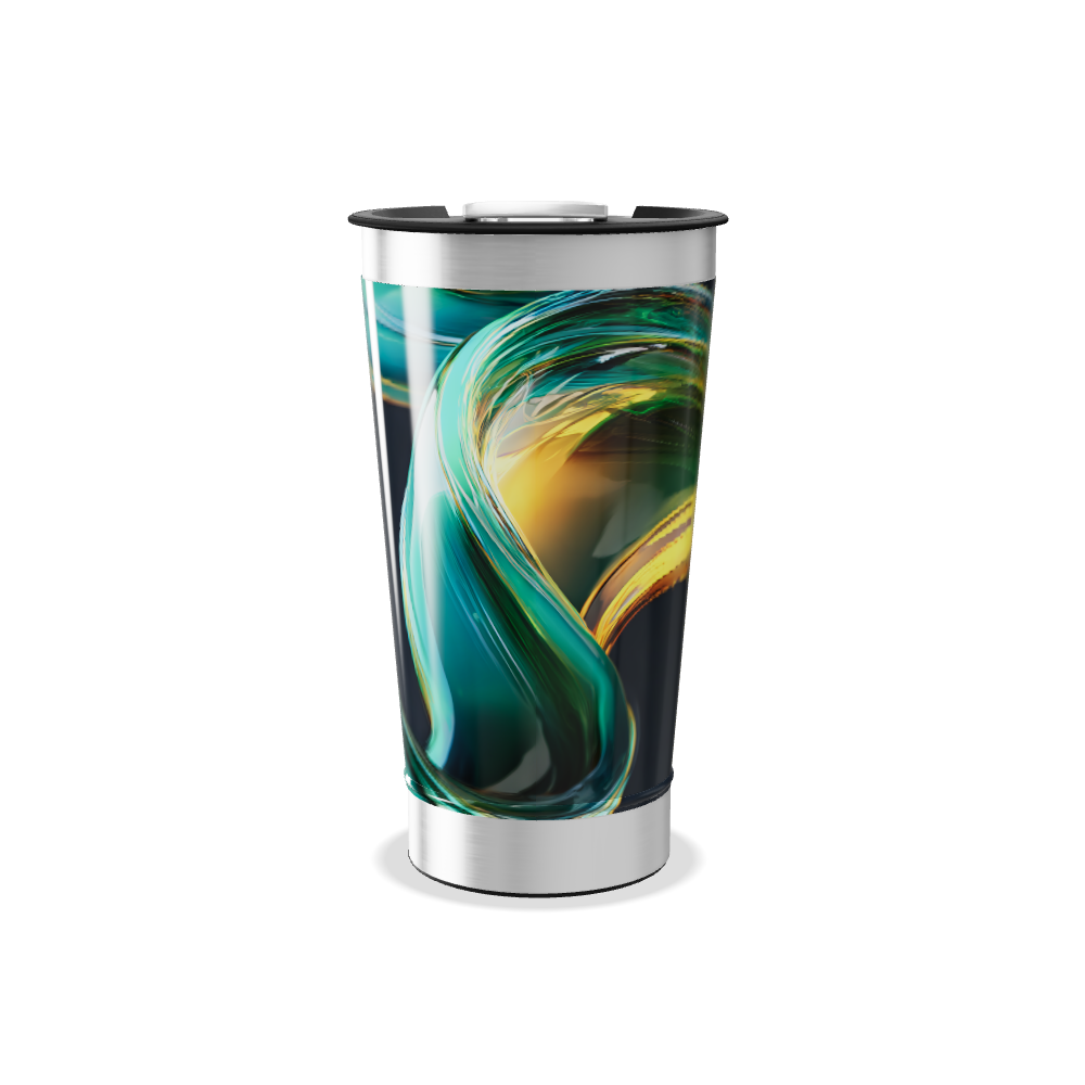 Copo Térmico - Estampa Colorida Abstrata