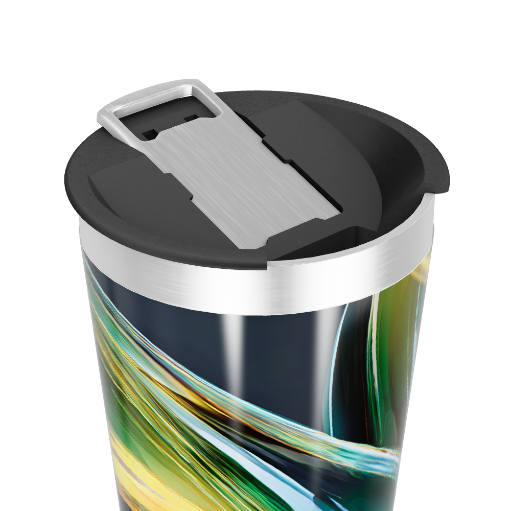 Copo Térmico - Estampa Colorida Abstrata