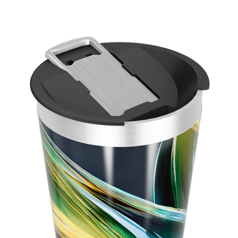 Copo Térmico - Estampa Colorida Abstrata