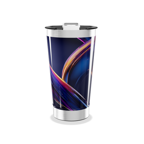 Copo Térmico - Design Abstrato Colorido