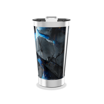Copo Térmico - Estampa Geométrica Azul
