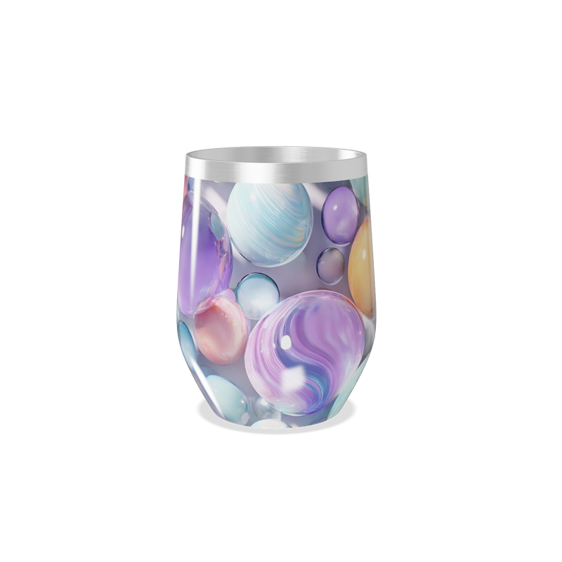 Copo Térmico Slim - Estampa Bolhas Coloridas