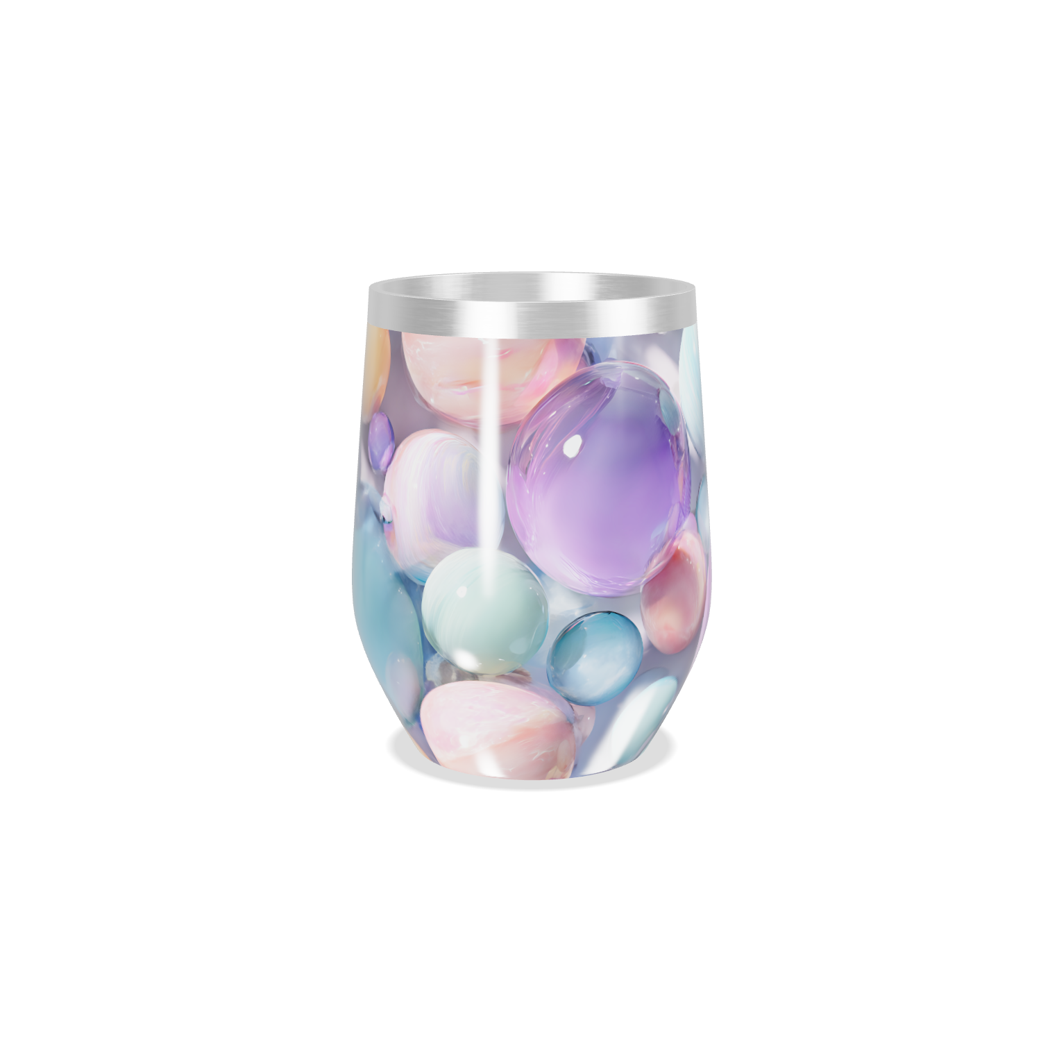 Copo Térmico Slim - Estampa Bolhas Coloridas